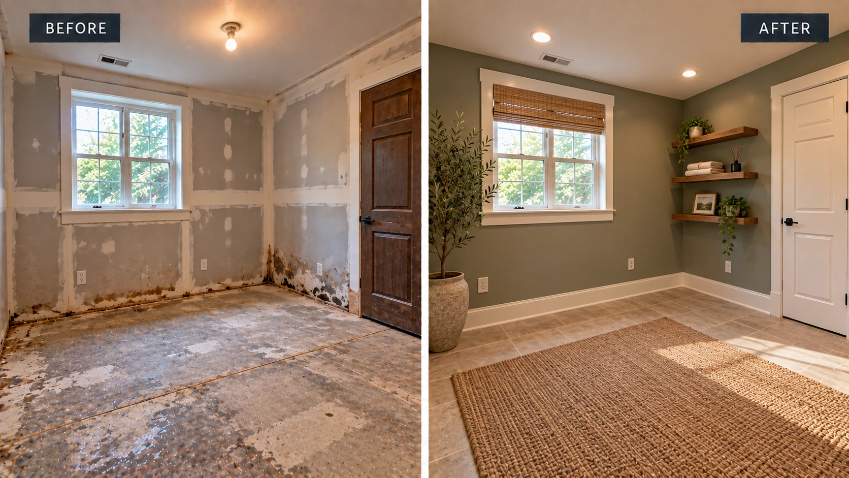 Small Interior Reconstruction & Repairs renovation example 1 by Roume Construction